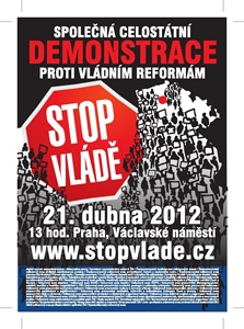 Demonstrace 21. 4. 2012
